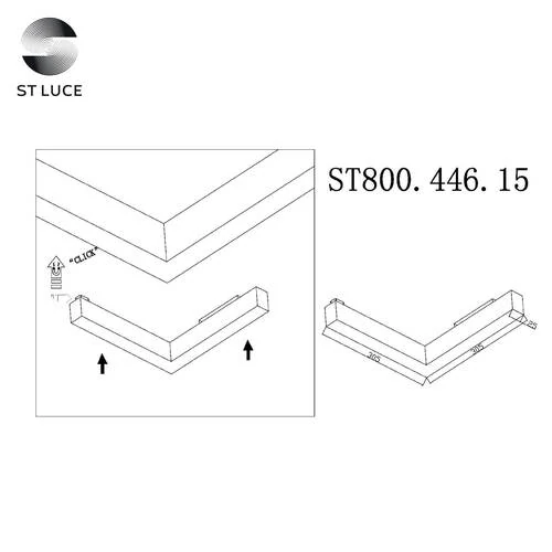 ST800.446.15 Магнитный трековый светильник Черный LED 1*15W 4000K 950Lm Ra>90 120° IP20 L305xW305xH2 SKYLINE 48