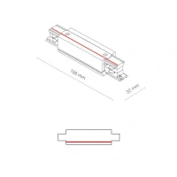 Коннектор для трехфазной трековой системы прямой Nowodvorski Ctls Power Black 8708