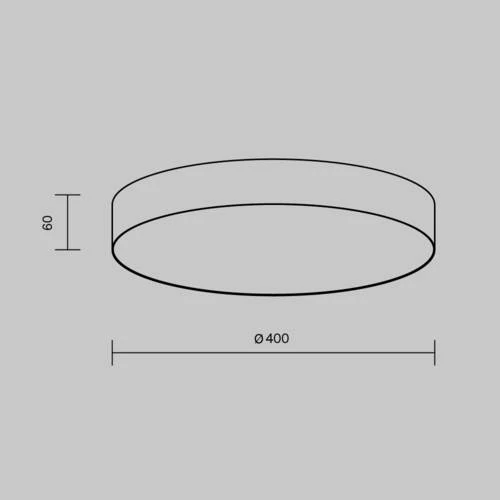 Потолочный светильник Ceiling Zon, LED 45W, 2700K, Белый (Maytoni Technical, C032CL-45W2.7K-RD-W) - Amppa.ru