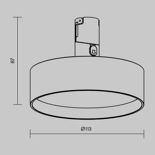 Трековый светильник Гибкая трековая система FLEXITY Zon, LED 12W, 3000K, Черный (Maytoni Technical, TR204-1-12W3K-B) - Amppa.ru