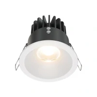 Встраиваемый светильник Downlight Zoom, LED 12W, 3000K, Белый (Maytoni Technical, DL034-2-L12W)