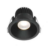 Встраиваемый светильник Downlight Zoom, LED 6W, 3000K, Черный (Maytoni Technical, DL034-01-06W3K-B)