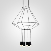 Подвесной светильник Via Wireflow polyhedral 0307 Pendan Light (ImperiumLoft, 84532-22)