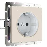 W1171462/ Электроустановочные изделия - Розетка с подсветкой W (айвори матовый)