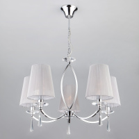 Подвесная люстра с хрусталем 60079/5 хром (Eurosvet, 00000085988)