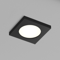 DK3015-BK Встраиваемый светильник влагозащ., IP 44, 50 Вт, GU10, черный, алюминий