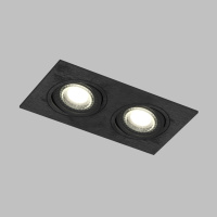 DK3022-BK Встраиваемый светильник, IP 20, 10 Вт, GU5.3, LED, черный, пластик