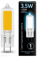Лампа светодиодная Gauss LED G4 G9 3.5Вт 4100K 107807203