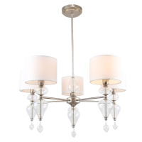 Подвесная люстра Ironia, 5xE14, Серебро и Белый (Favourite, 2554-5P)